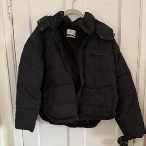 Urban Outfitters Black Puffer Jacket